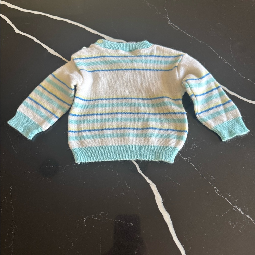 Vintage‎ Striped Sweater with Bear Design - Picture 4 of 5